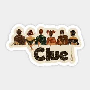 Retro Vintage Clue Movie Sticker